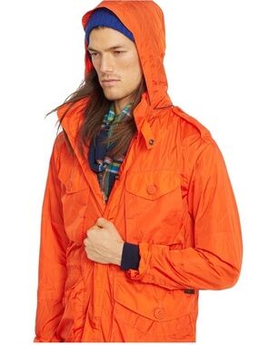 Rare Polo RALPH LAUREN Men’s Military/Field British Combat Jacket Orange size S
